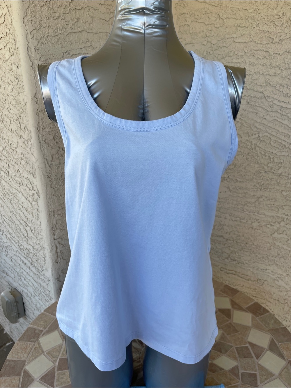 Light Blue Women's Tank Top -100% cotton summer tank